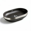 Lavabo ovale in ceramica per bagno – 50 x 30 x 15 cm