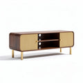 Mobile TV in legno con ante in metallo per soggiorno – 150 x 40 x 50 cm